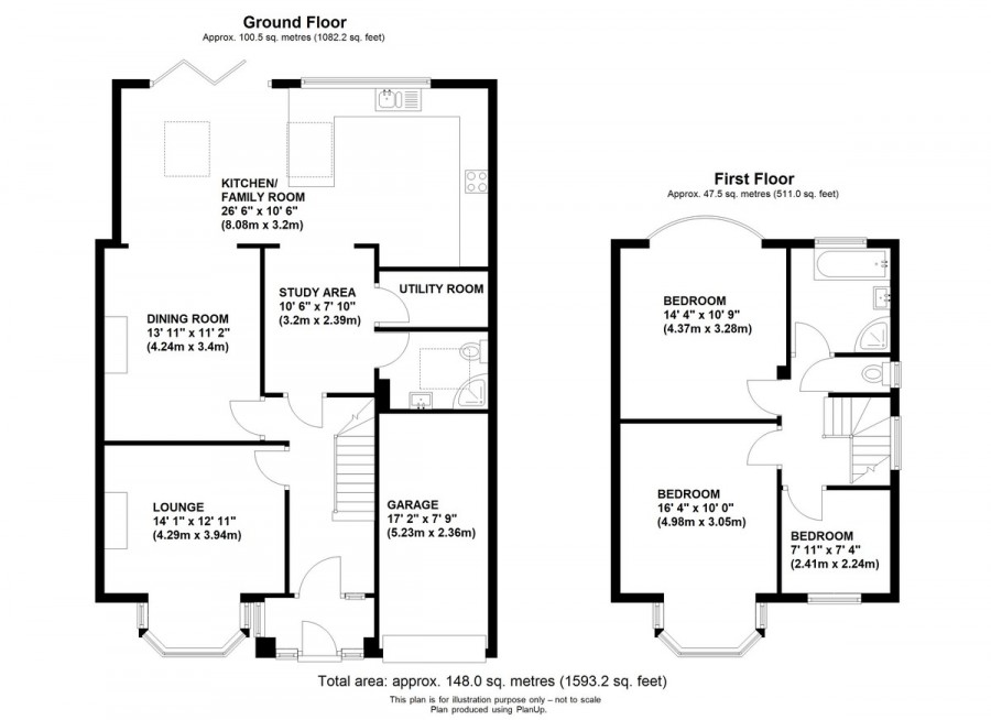 Floorplans For Spur Road, Orpington