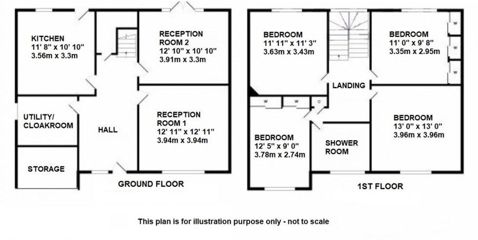 Floorplan for Repton Road, Orpington