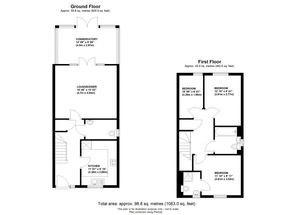 Floorplan for Cuckmere Way, Orpington