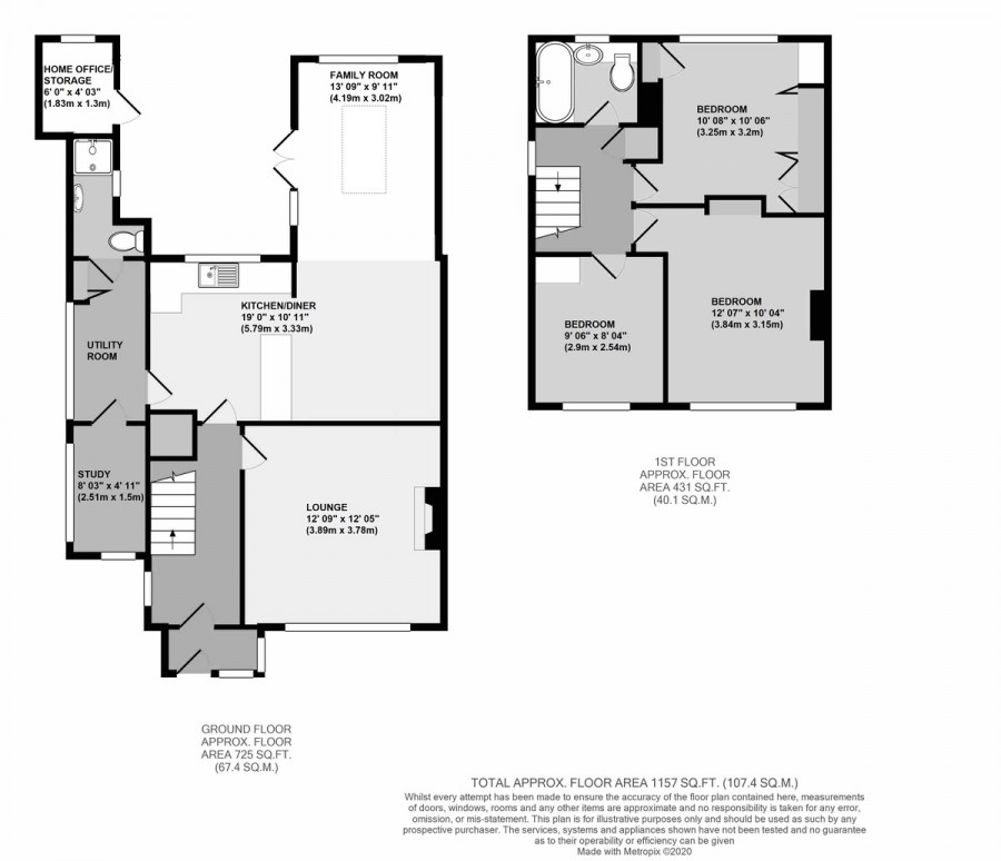 Floorplans For Winchester Road, Orpington