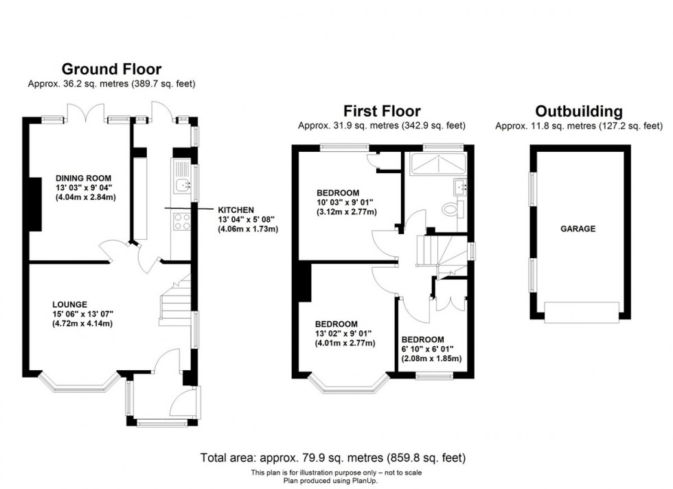 Floorplan for Northlands Avenue, Orpington