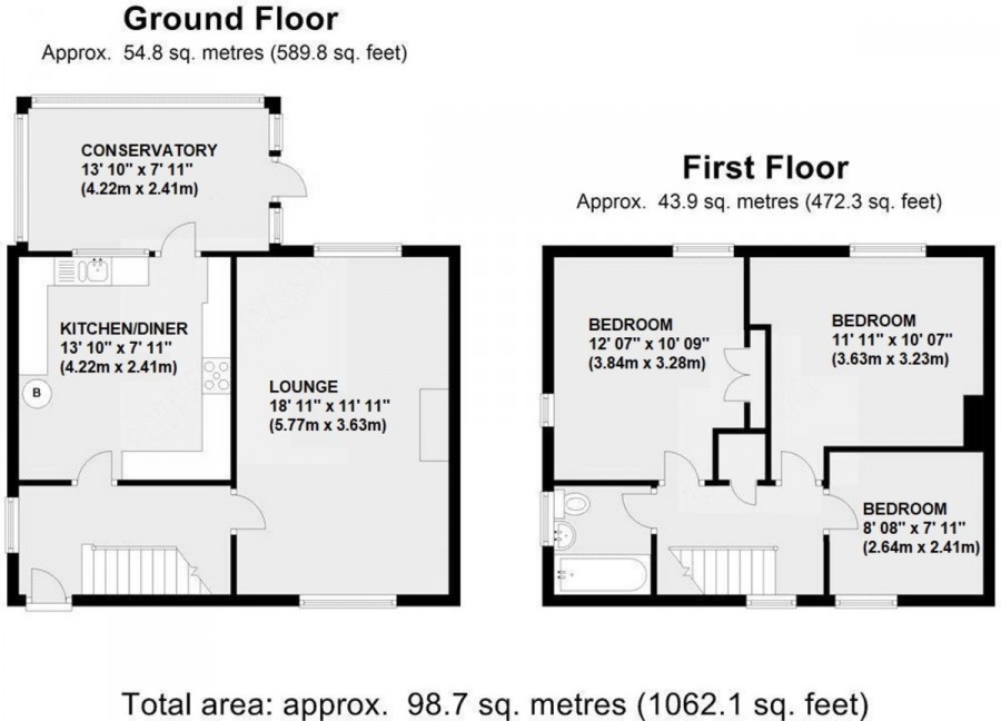 Floorplans For Barnesdale Crescent, Orpington