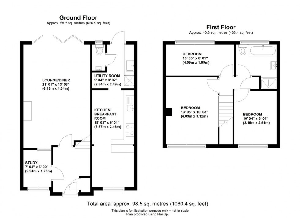 Floorplan for Mungo Park Way, Orpington