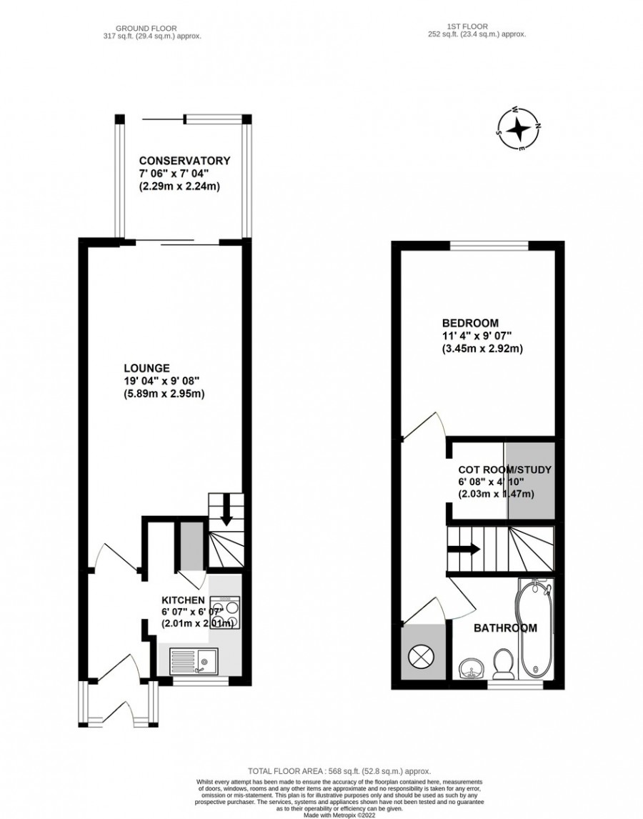 Floorplans For Sandpiper Way, Orpington