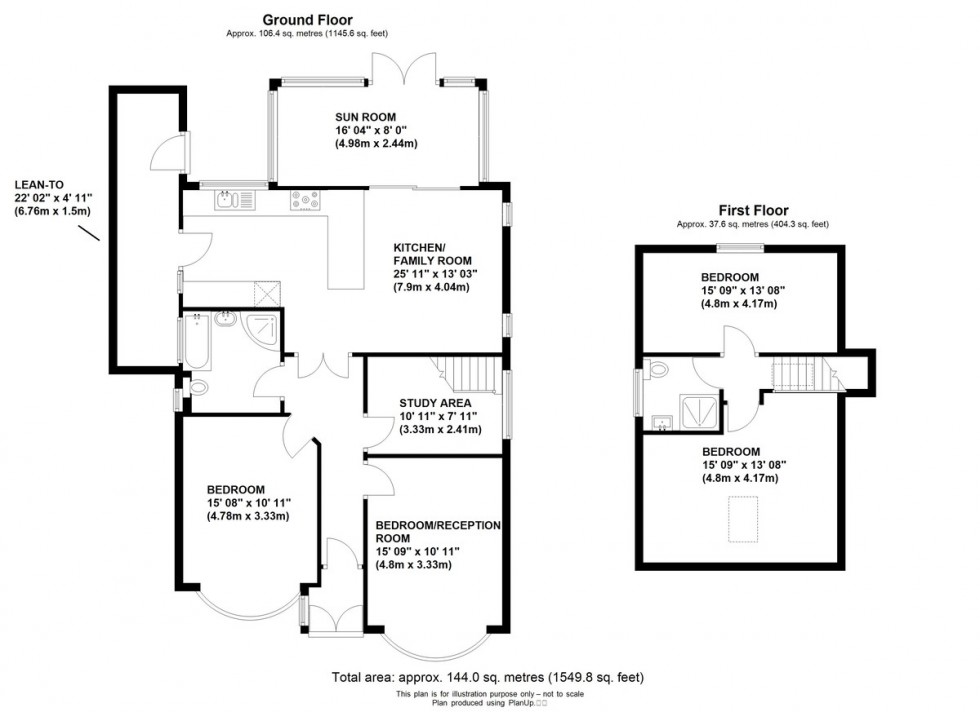 Floorplan for Court Road, Orpington