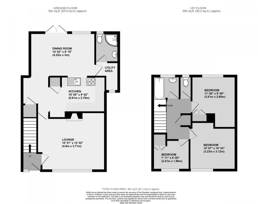Floorplans For Broomwood Road, Orpington