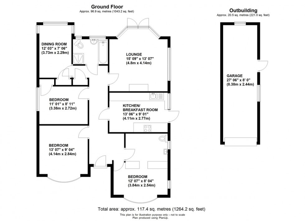 Floorplan for Haileybury Road, Orpington