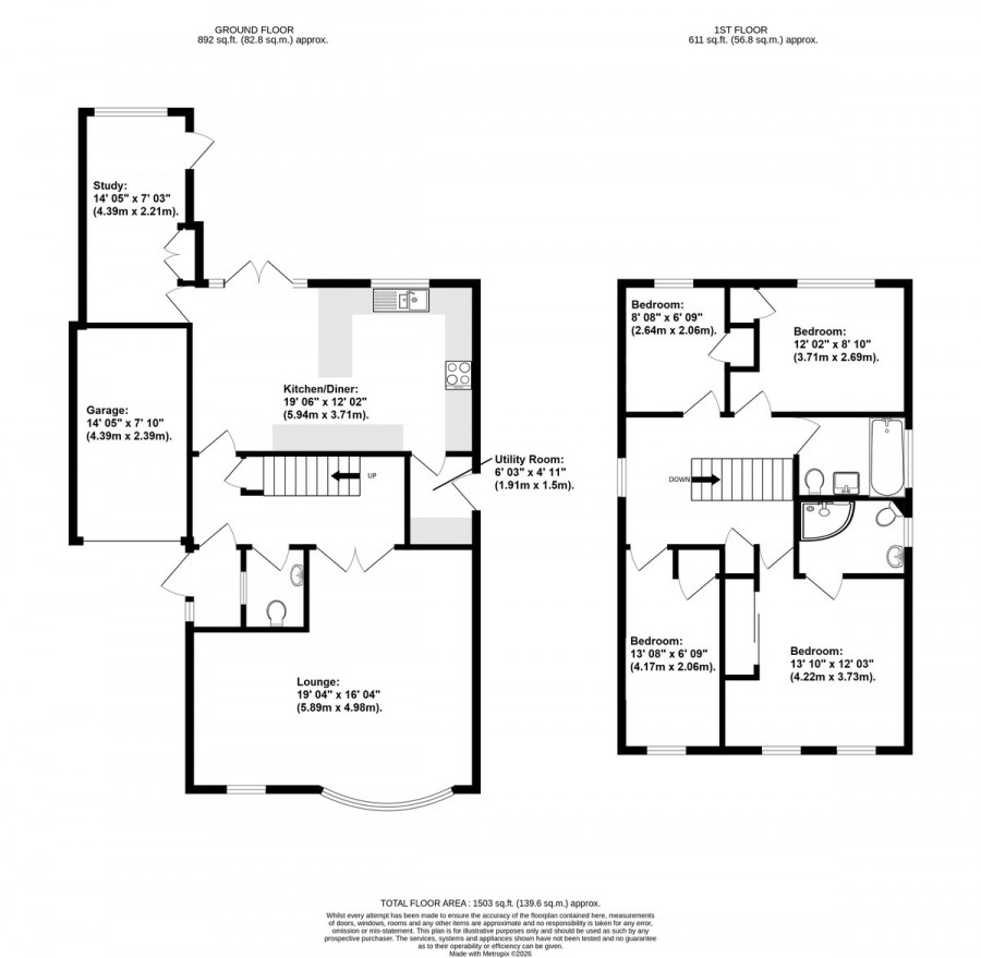 Floorplans For Hawfield Bank, Orpington