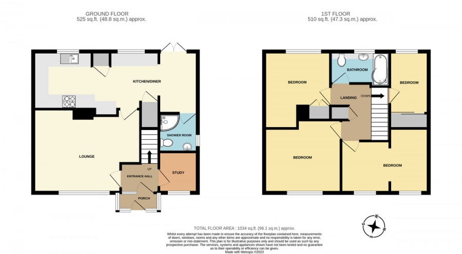 Floorplans For Whippendell Way, Orpington