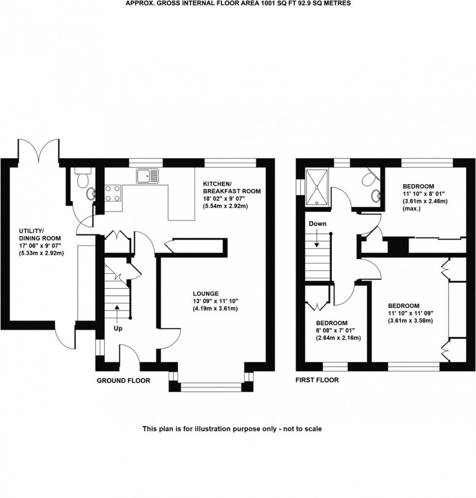 Floorplan for Rookesley Road, Orpington