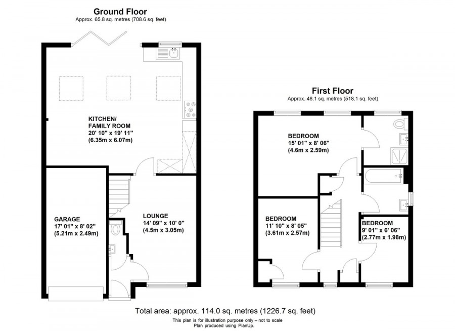 Floorplans For Porthallow Close, Orpington