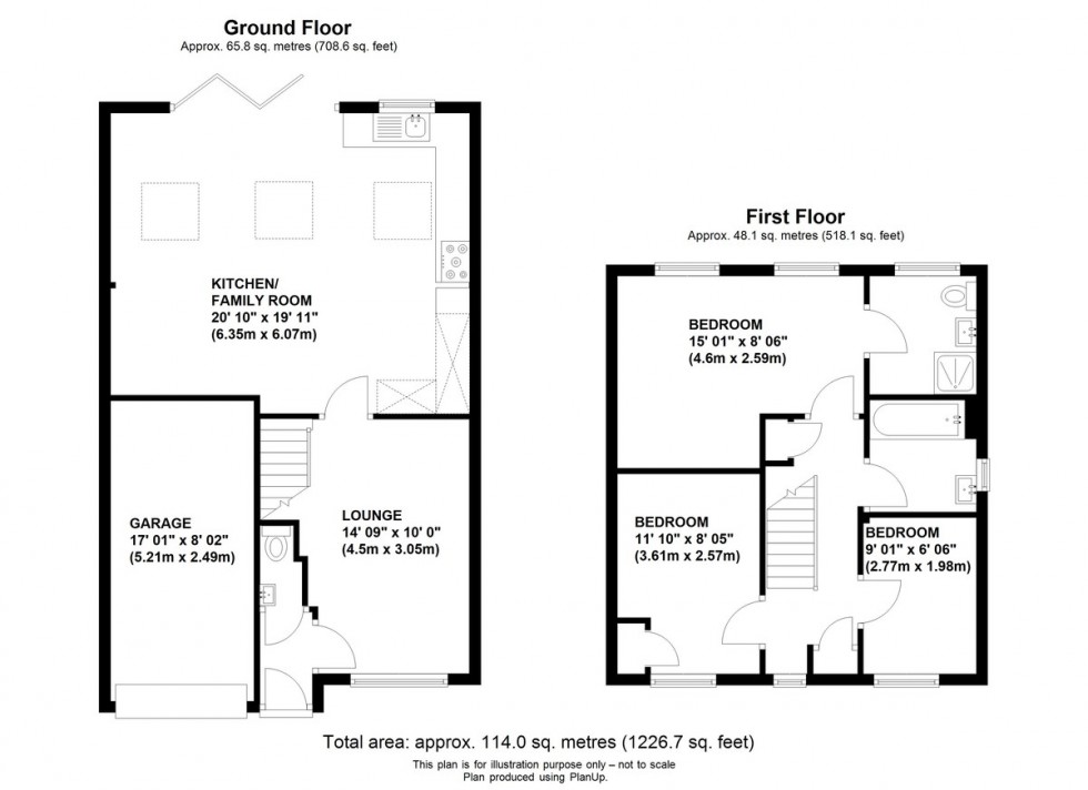 Floorplan for Porthallow Close, Orpington
