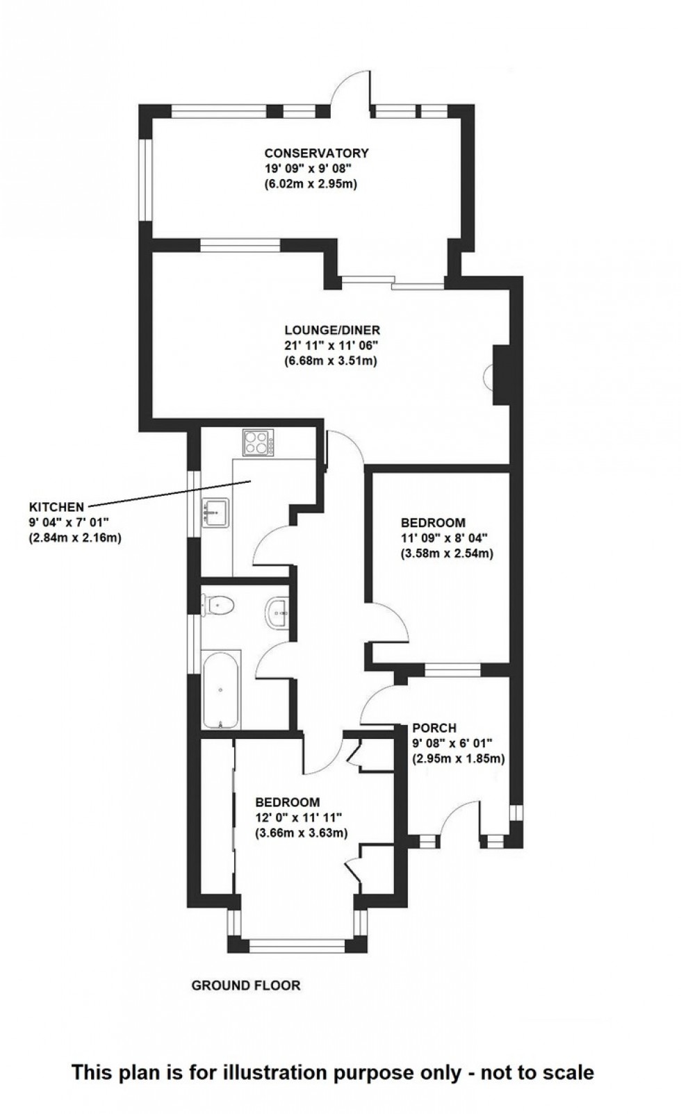 Floorplan for Waldens Close, Orpington