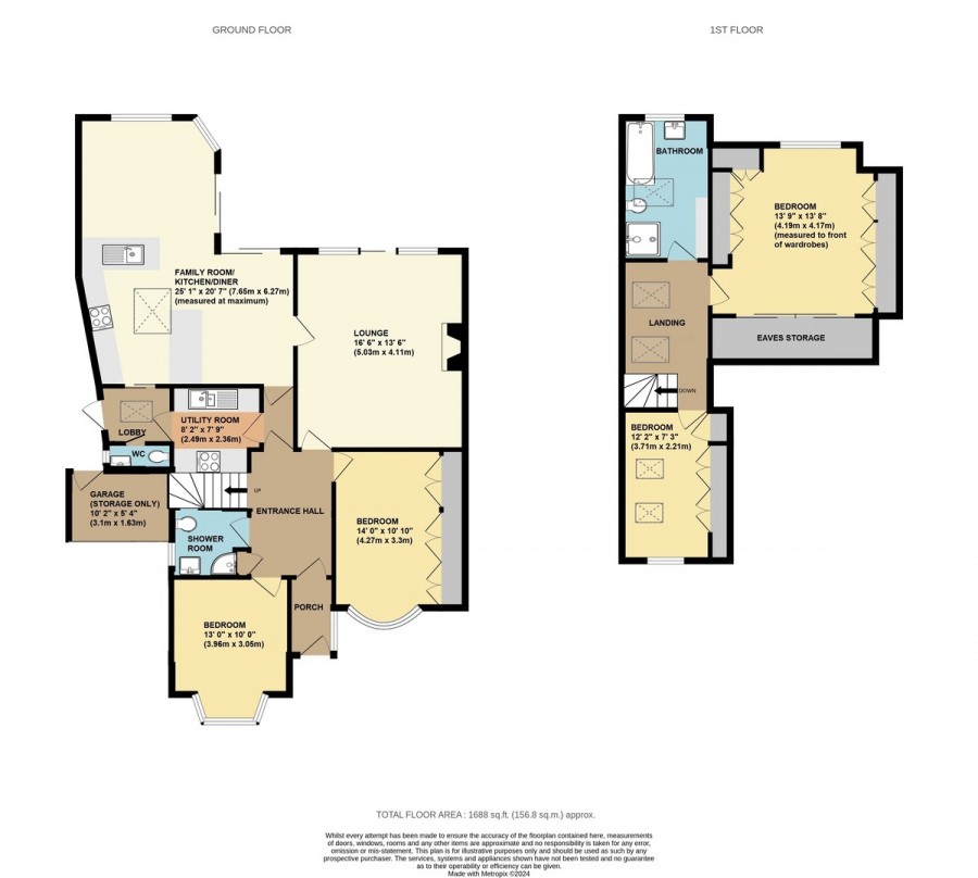 Floorplans For High Beeches, Chelsfield, Orpington