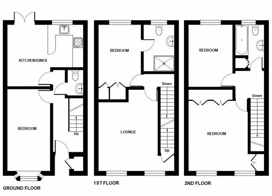 Floorplans For Station Approach, Chelsfield