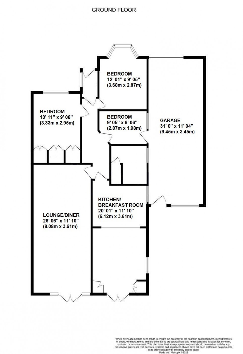 Floorplan for Malvern Road, Orpington