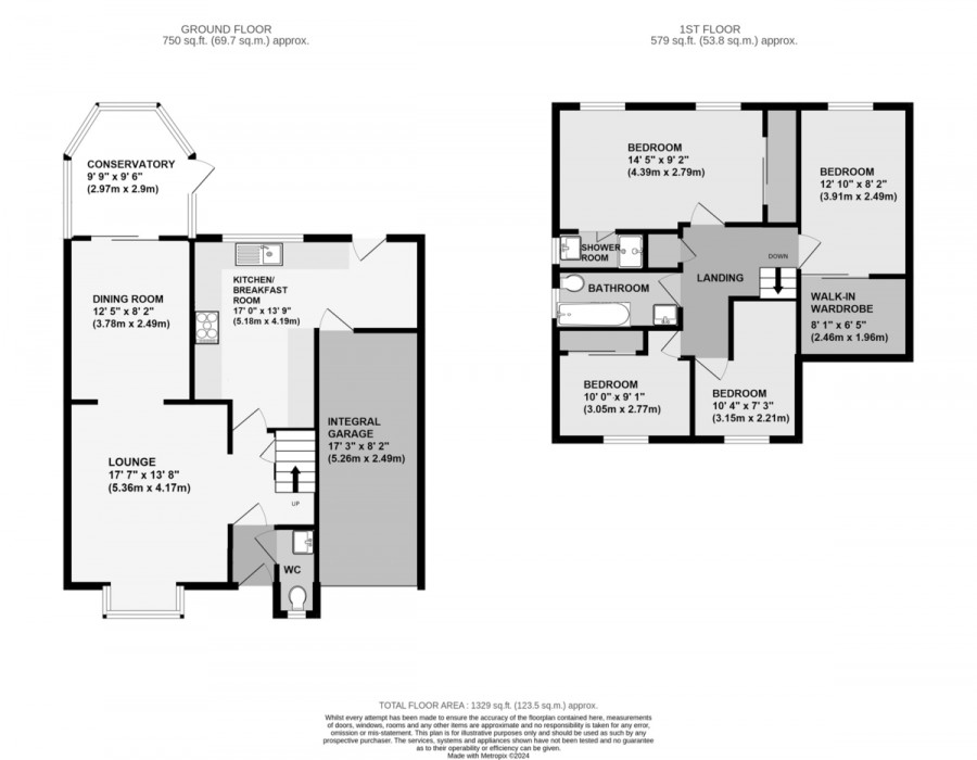 Floorplans For Woodside, Chelsfield, Orpington