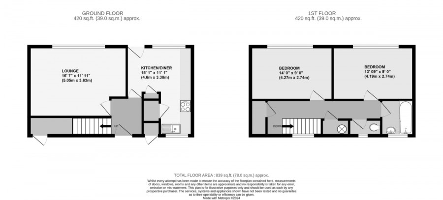 Floorplans For Oldbury Close, Orpington