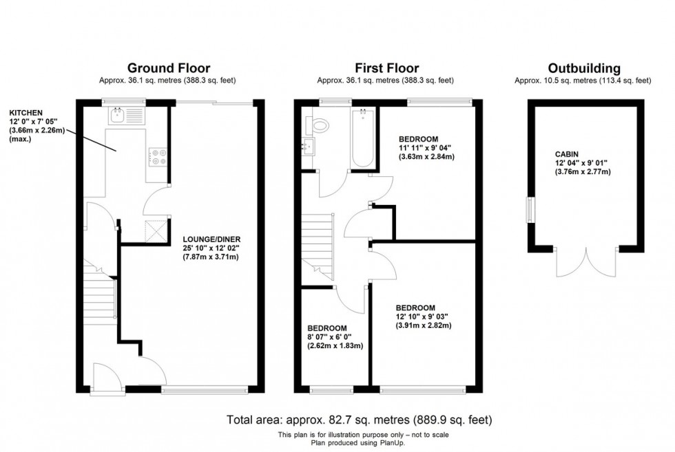 Floorplan for Clovelly Way, Orpington