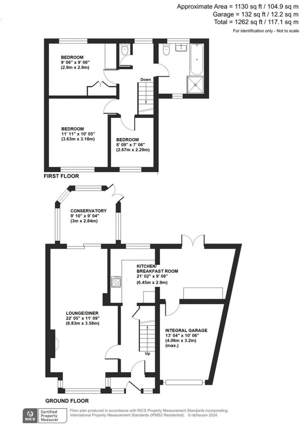 Floorplan for De Lapre Close, Orpington