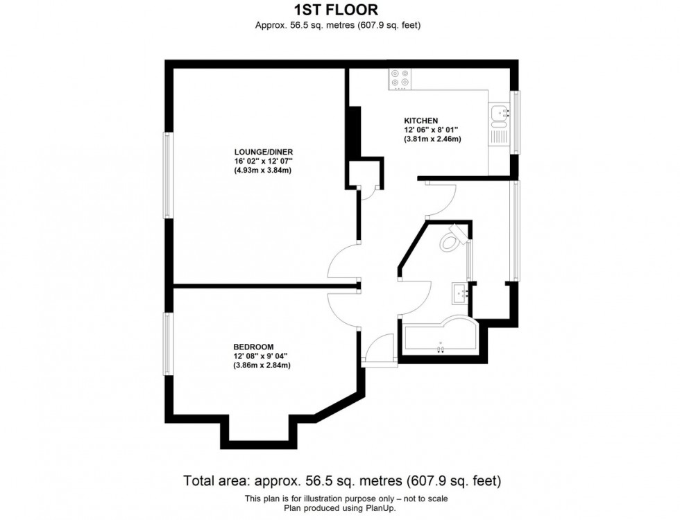 Floorplan for Lullingstone Crescent, Orpington