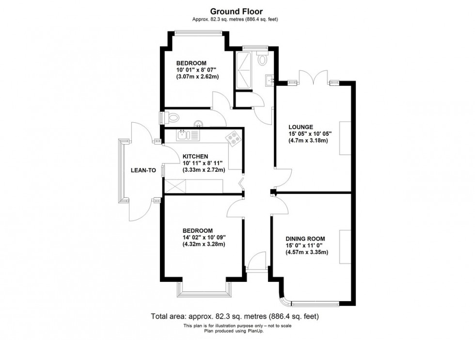 Floorplan for Lancing Road, Orpington