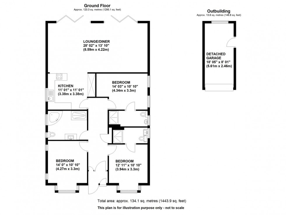 Floorplan for Poverest Road, Petts Wood