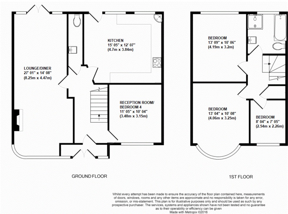 Floorplan for Court Road, Orpington
