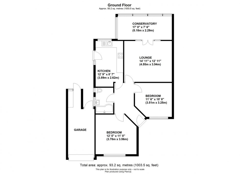 Floorplan for Vinson Close, Orpington