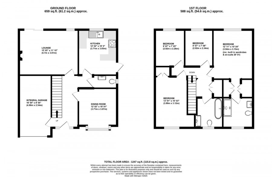 Floorplans For Glastonbury Close, Orpington