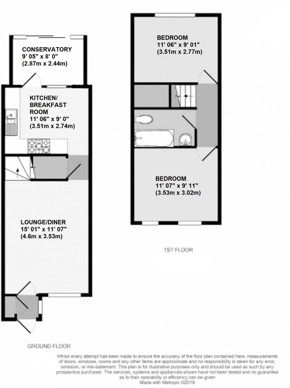 Floorplan for Brantwood Way, Orpington