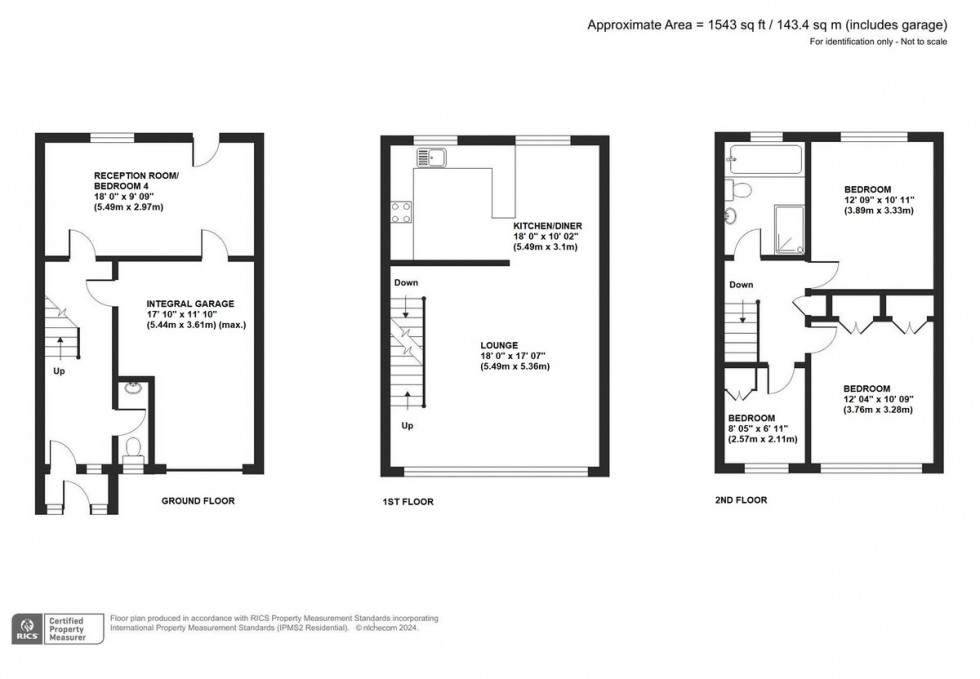 Floorplan for Dryland Avenue, Orpington