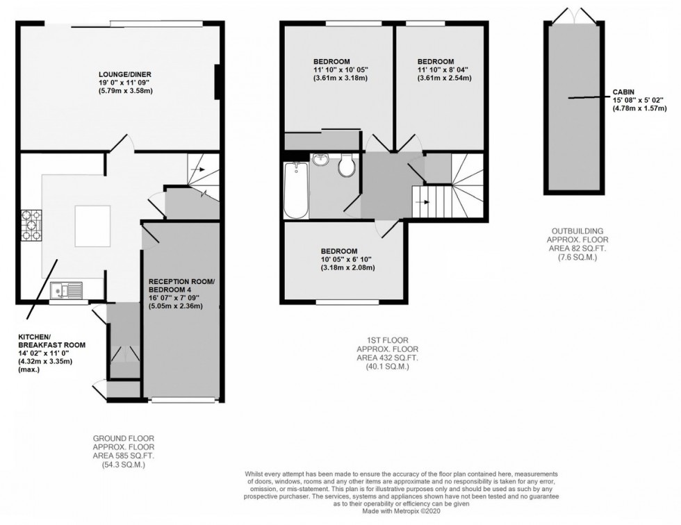 Floorplan for Fox Close, Orpington