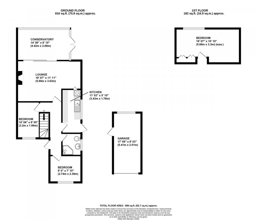 Floorplans For Gload Crescent, Orpington
