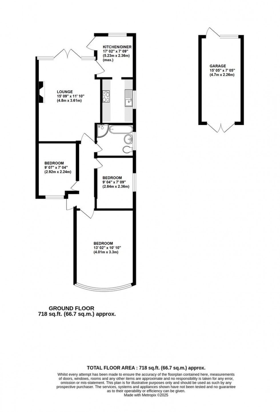Floorplan for Pinewood Drive, Orpington