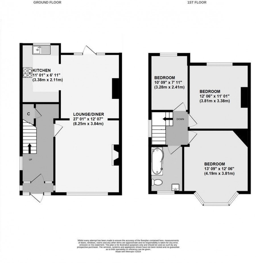 Floorplans For Vinson Close, Orpington