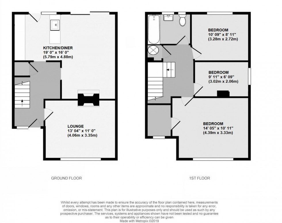 Floorplan for Cloonmore Avenue, Orpington