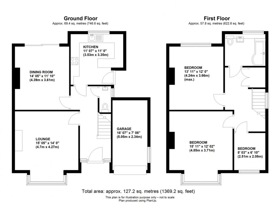 Floorplan for Crofton Lane, Orpington