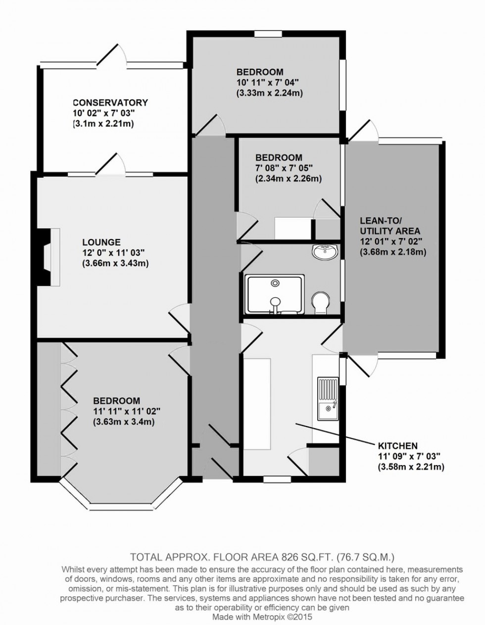Floorplan for Somerden Road, Orpington