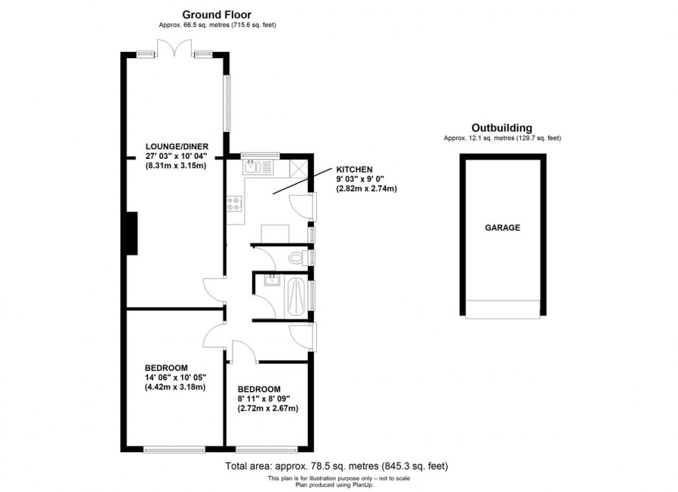 Floorplan for Vernon Close, Orpington