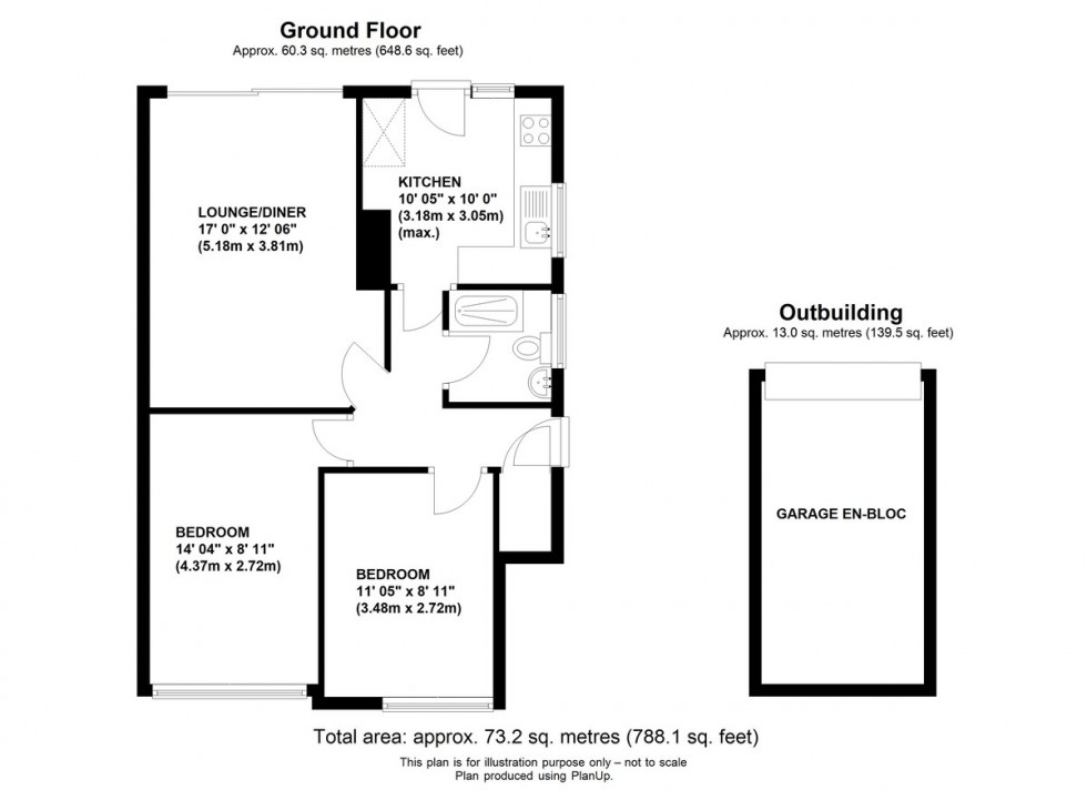 Floorplan for High Street, Farnborough