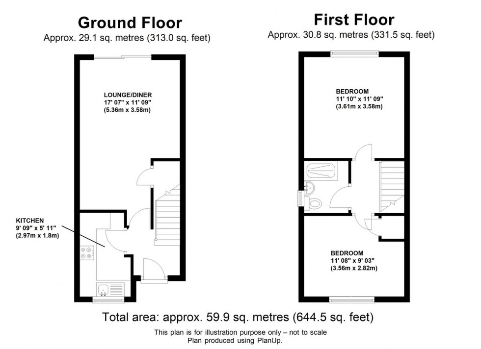 Floorplan for Hyde Drive, St. Pauls Cray