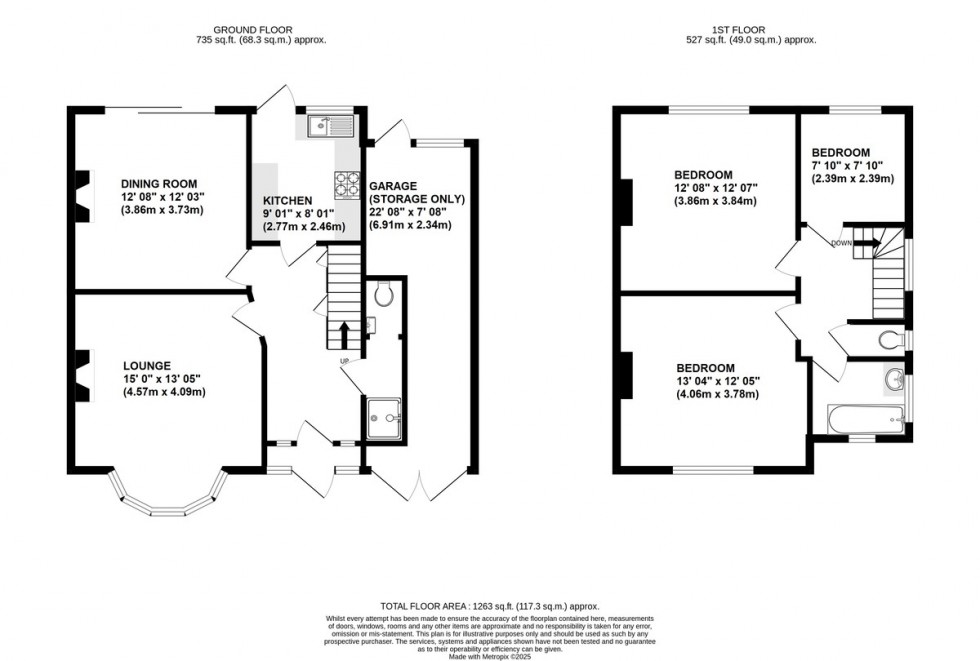 Floorplan for Lancing Road, Orpington