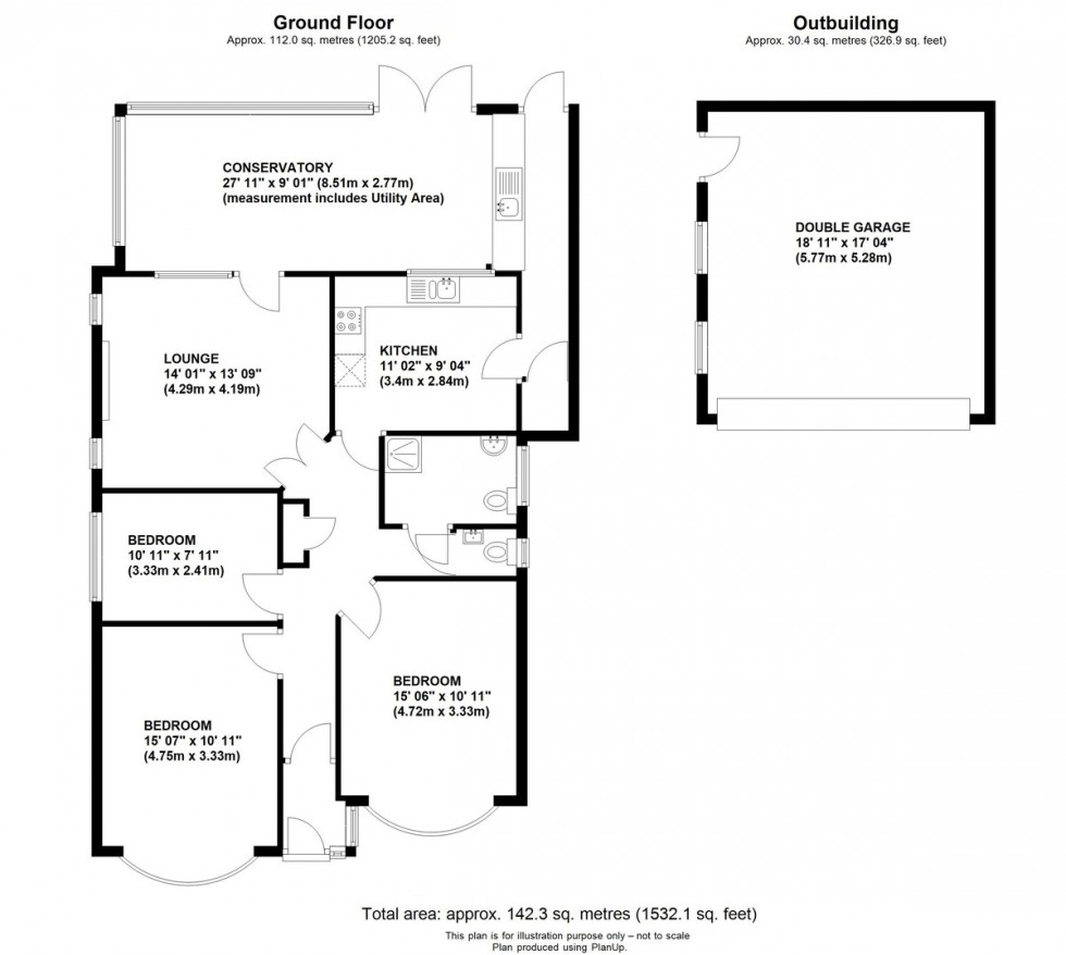 Floorplan for Court Road, Orpington