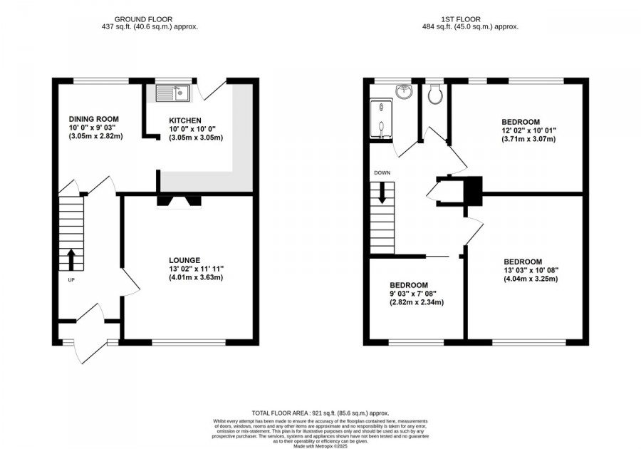 Floorplans For Burrfield Drive, Orpington