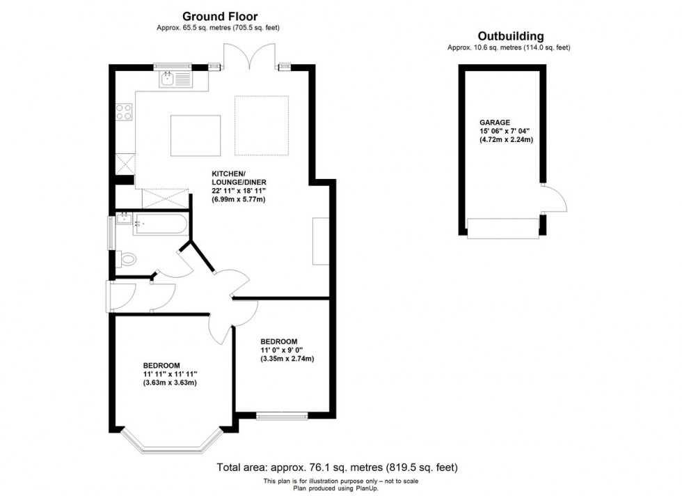 Floorplan for Church Hill Wood, Orpington