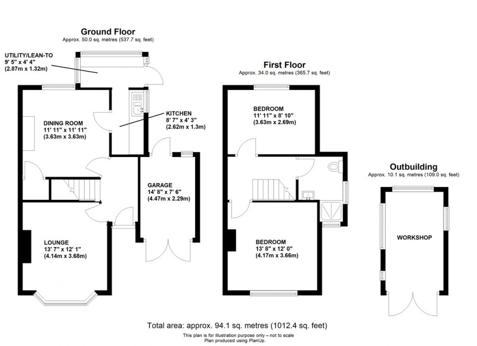 Floorplan for Austin Road, Orpington