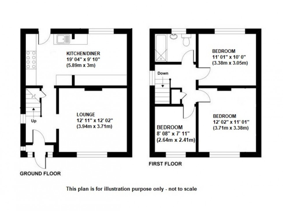 Floorplan for Crockenhill Road, Orpington