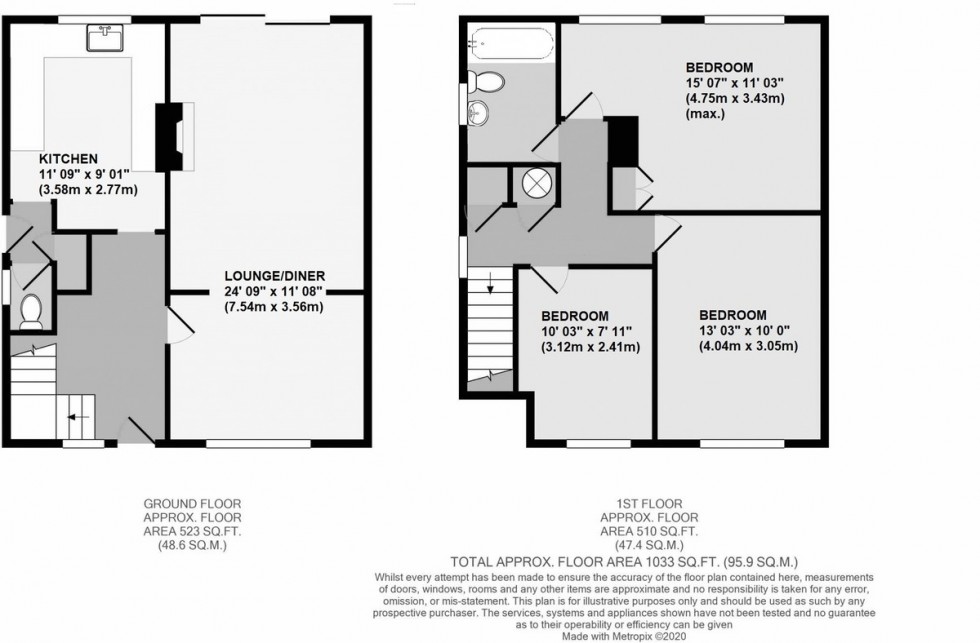 Floorplan for Leesons Hill, Orpington