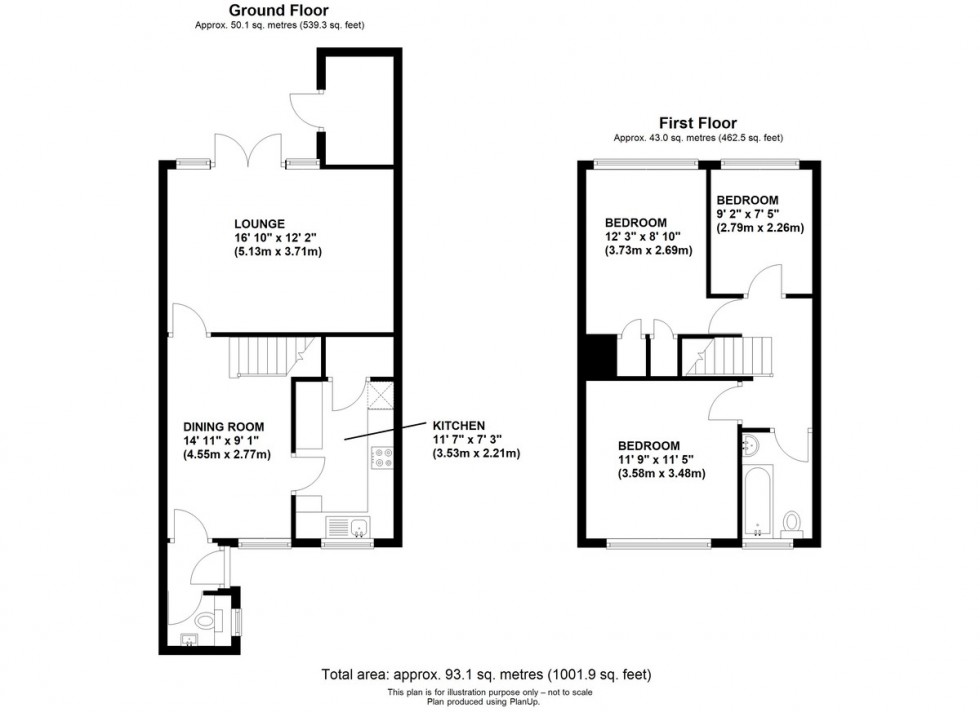 Floorplan for Ryarsh Crescent, Orpington